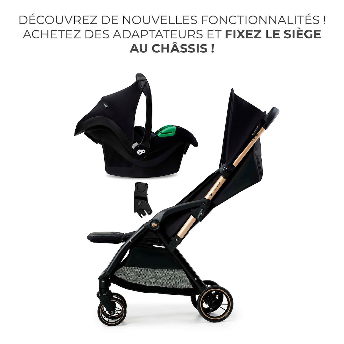 KINDERKRAFT Poussette apino pratique et confortable
