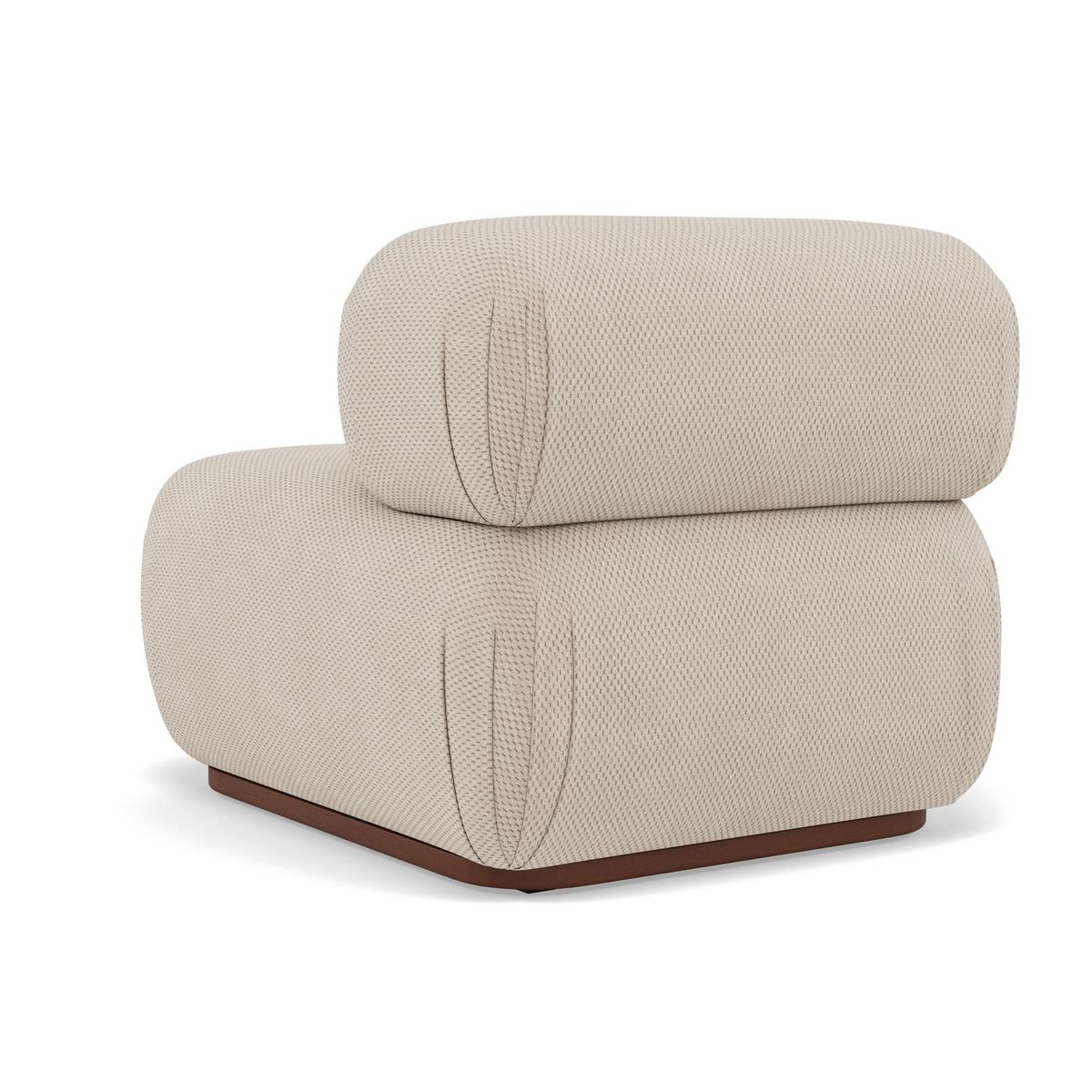 LISA DESIGN Penelope - module d'assise en velours texturé