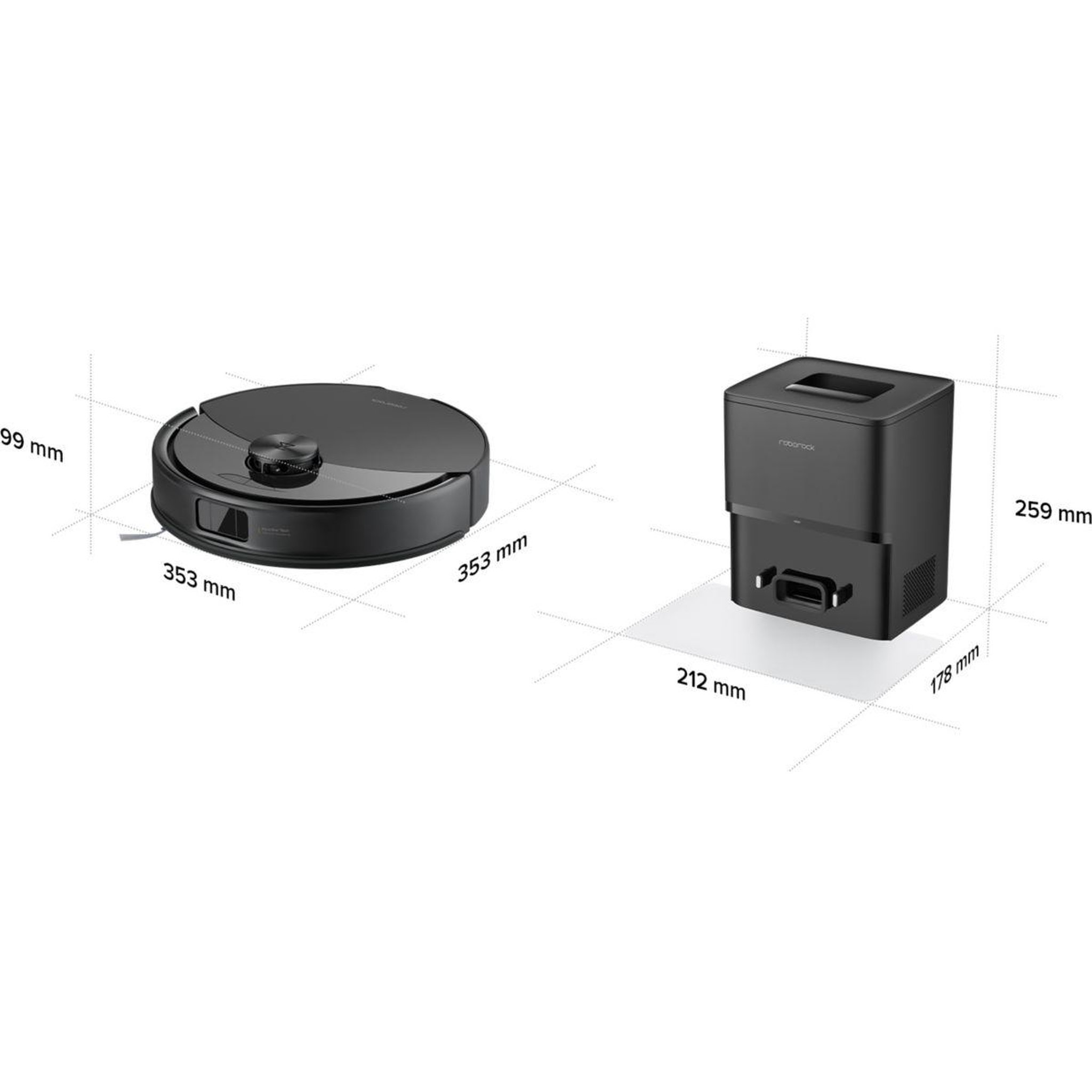 Voir la diapositive 4 : ROBOROCK Robot aspirateur laveur q10 max+ black