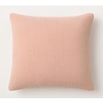 BATON ROUGE Taie d'oreiller 100% gaze de coton lavé rose lotus. Coloris disponibles : Rose