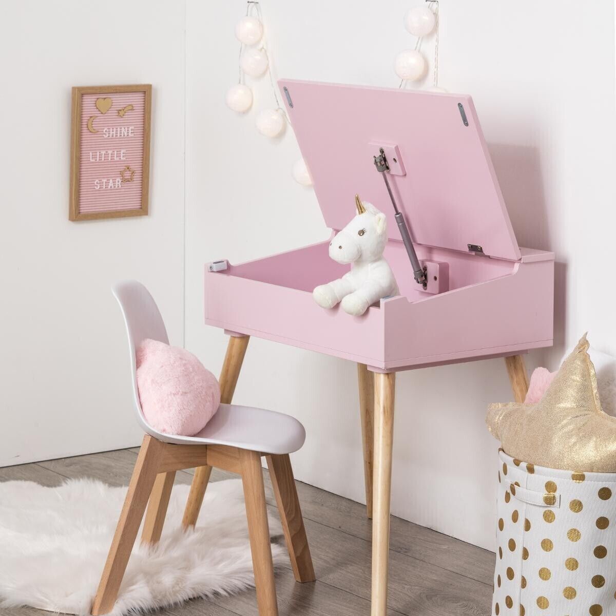 ATMOSPHERA Bureau Pupitre écolier enfant en bois JOY
