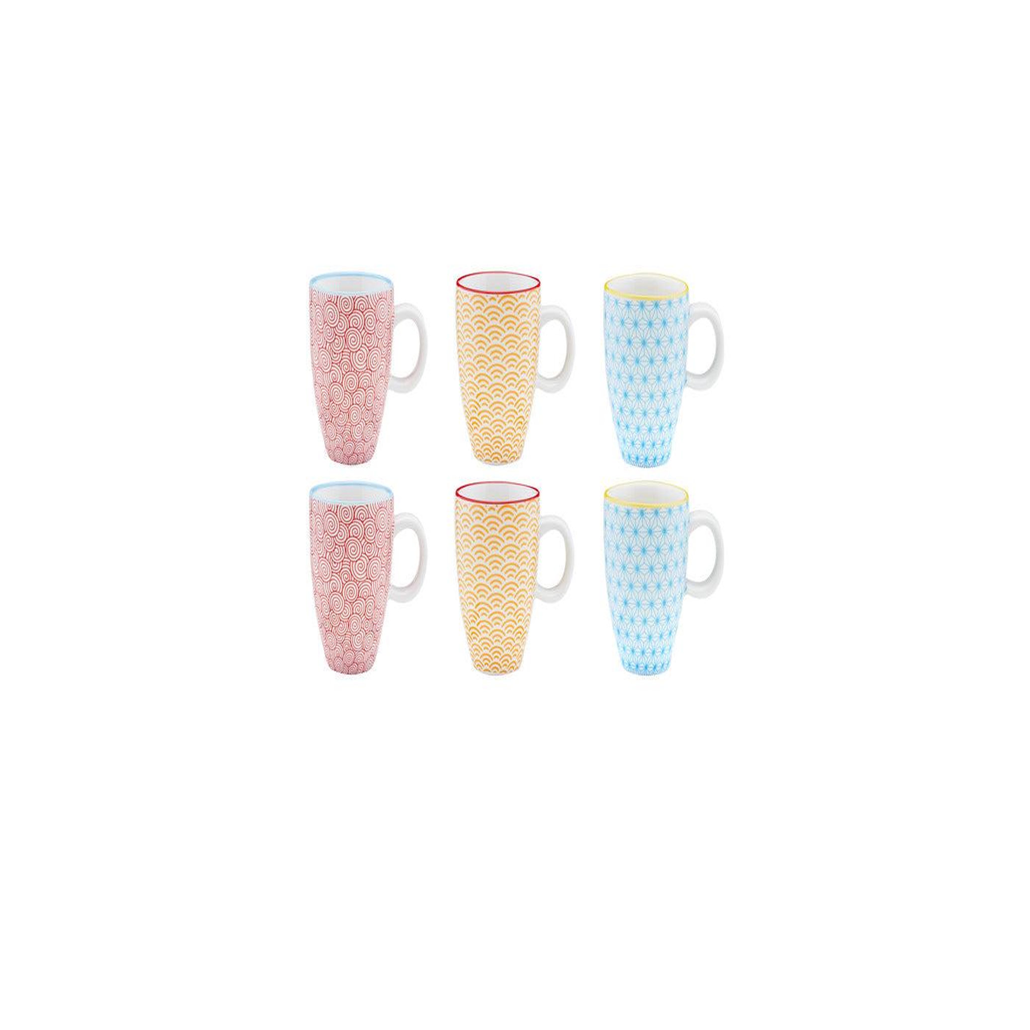 BJORN Tasse pattern 9cl - 6 pièces - color