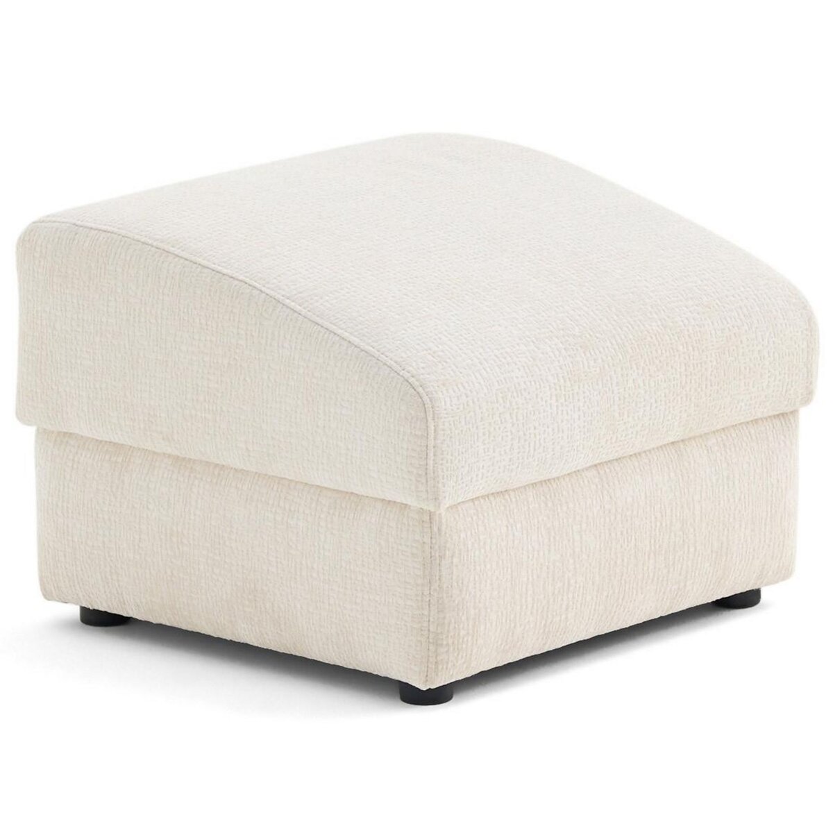 LISA DESIGN Bastille - pouf en tissu velours relief