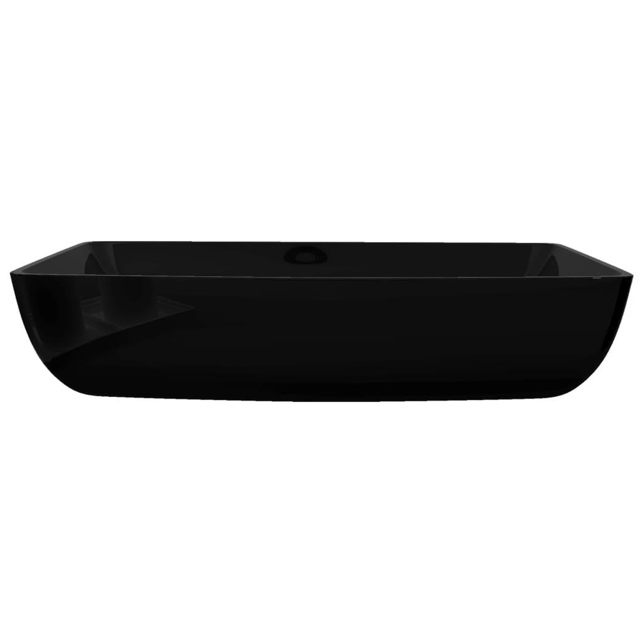 Voir la diapositive 5 : VIDAXL Vasque rectangulaire ceramique Noir pour salle de bain