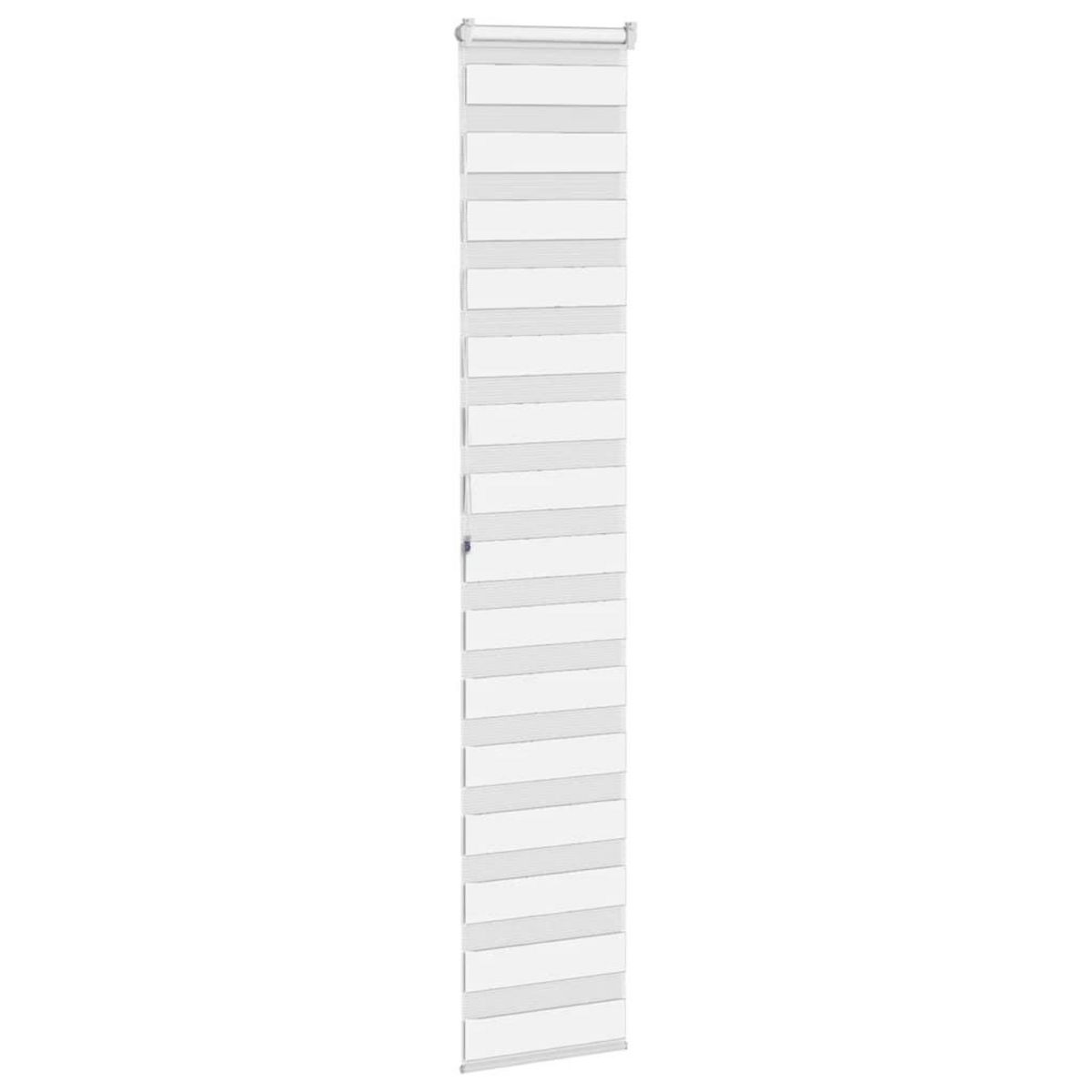 VIDAXL Store zebre blanc 50x200 cm largeur du tissu 45,9 cm polyester