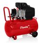Voir la diapositive 2 : iTools Compresseur d'air 50L 8 bar 115 PSI Silencieux 2CV 1.5KW + Kit 5 accessoires air comprimé ITOOLS