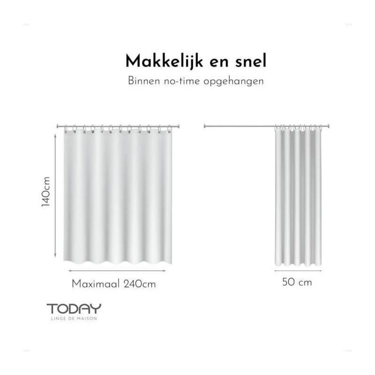 Today Rideau a oeillets - 140X240 - Denim - TODAY Essential - 356011