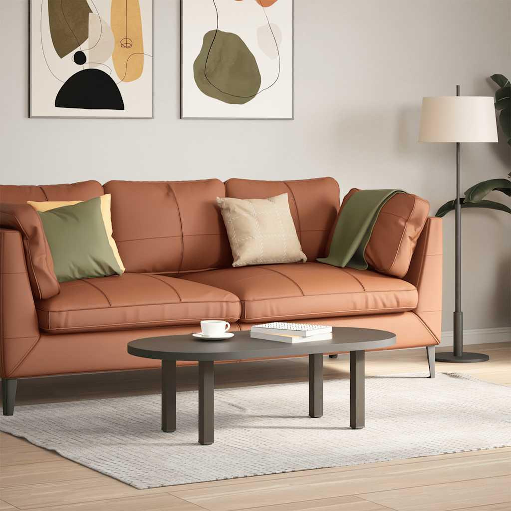 Voir la diapositive 3 : VIDAXL Pieds de table basse acier naturel 4 pcs 42-44 cm acier