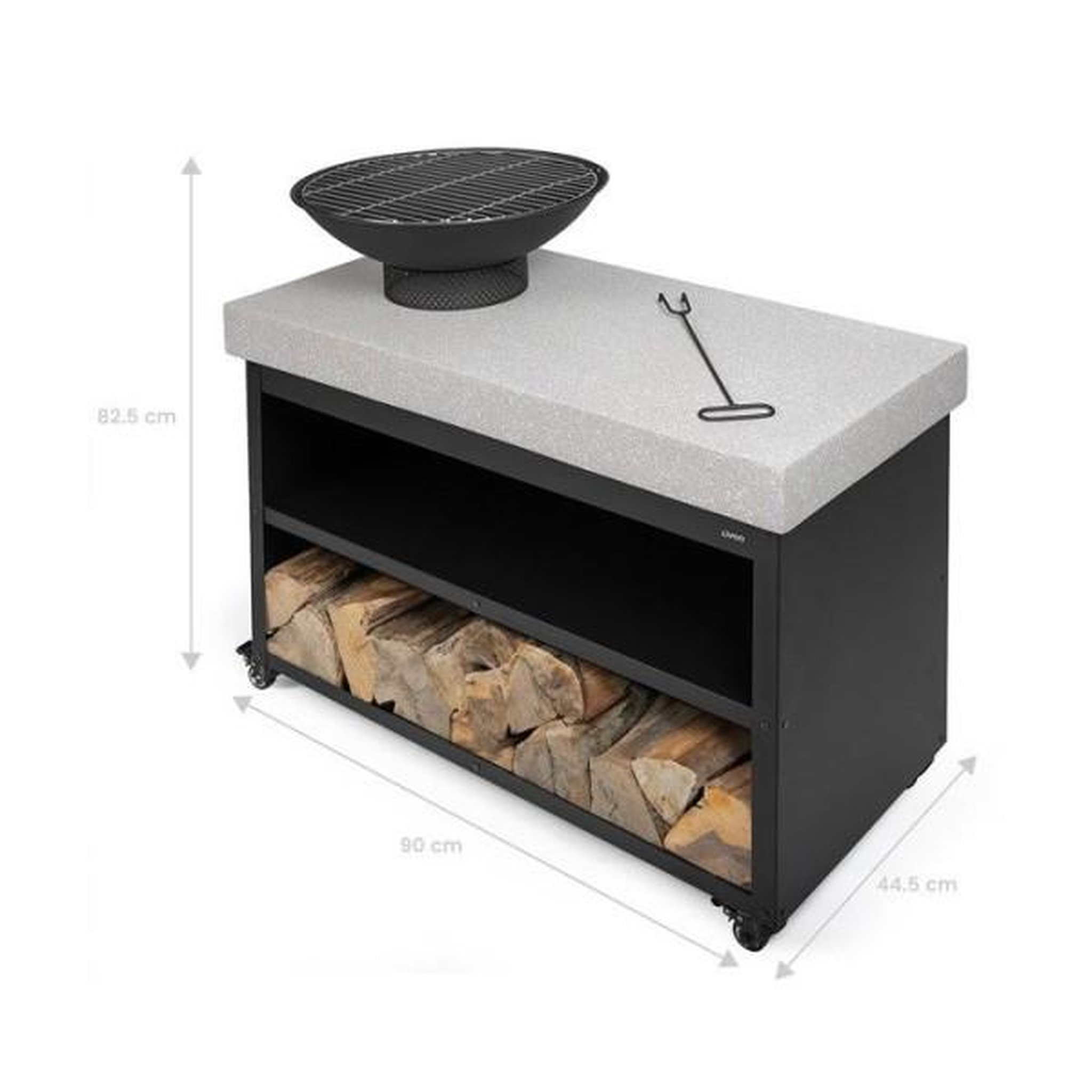 Voir la diapositive 5 : LIVOO Brasero barbecue sur desserte - doc329