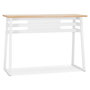 Voir la diapositive 1 : Paris Prix Table de Bar Scandinave  Javier  150cm Blanc