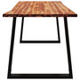 Voir la diapositive 5 : VIDAXL Table a manger 160x80x75 cm bois d'acacia solide a bord vif