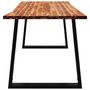 Voir la diapositive 5 : VIDAXL Table a manger 160x80x75 cm bois d'acacia solide a bord vif