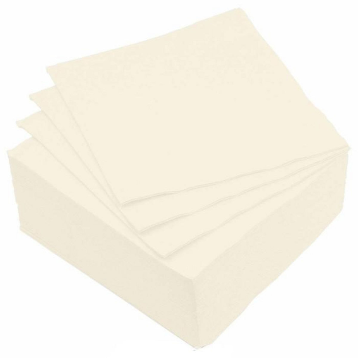 Paris Prix Lot de 40 Serviettes en Papier  Vitamine  38x38cm Crème