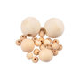 Voir la diapositive 1 : Paris Prix Lot de Perles en Bois  A Peindre  12cm Naturel