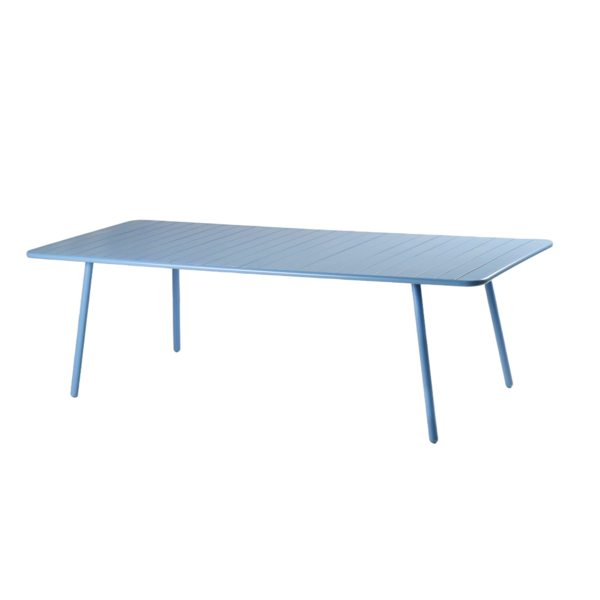 CONCEPT USINE Table de jardin 10-12 places 234cm bleue BERGAME