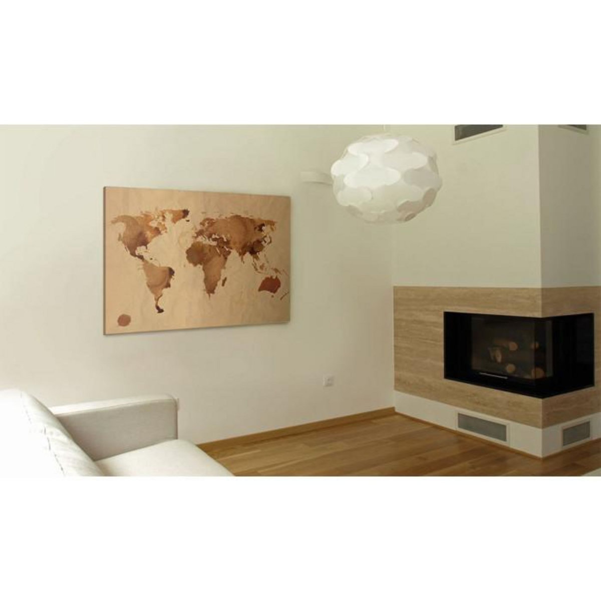 Paris Prix Tableau Imprimé  Le Monde Peint avec du Café