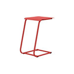 Proloisirs Table basse de jardin Violette II en acier 35 x 52 x 48 cm - rouge