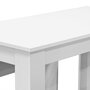 Voir la diapositive 5 : VIDAXL Table de salle a manger et bancs 3 pcs Bois d'ingenierie Blanc