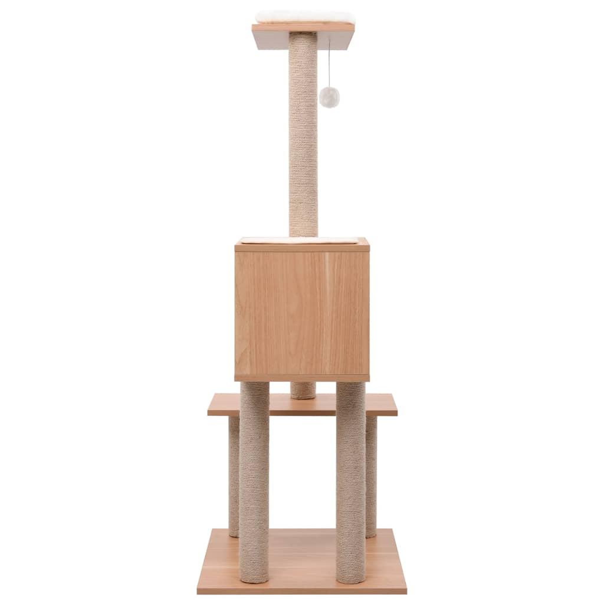 Voir la diapositive 3 : VIDAXL Arbre a chat avec tapis a gratter en sisal 129 cm
