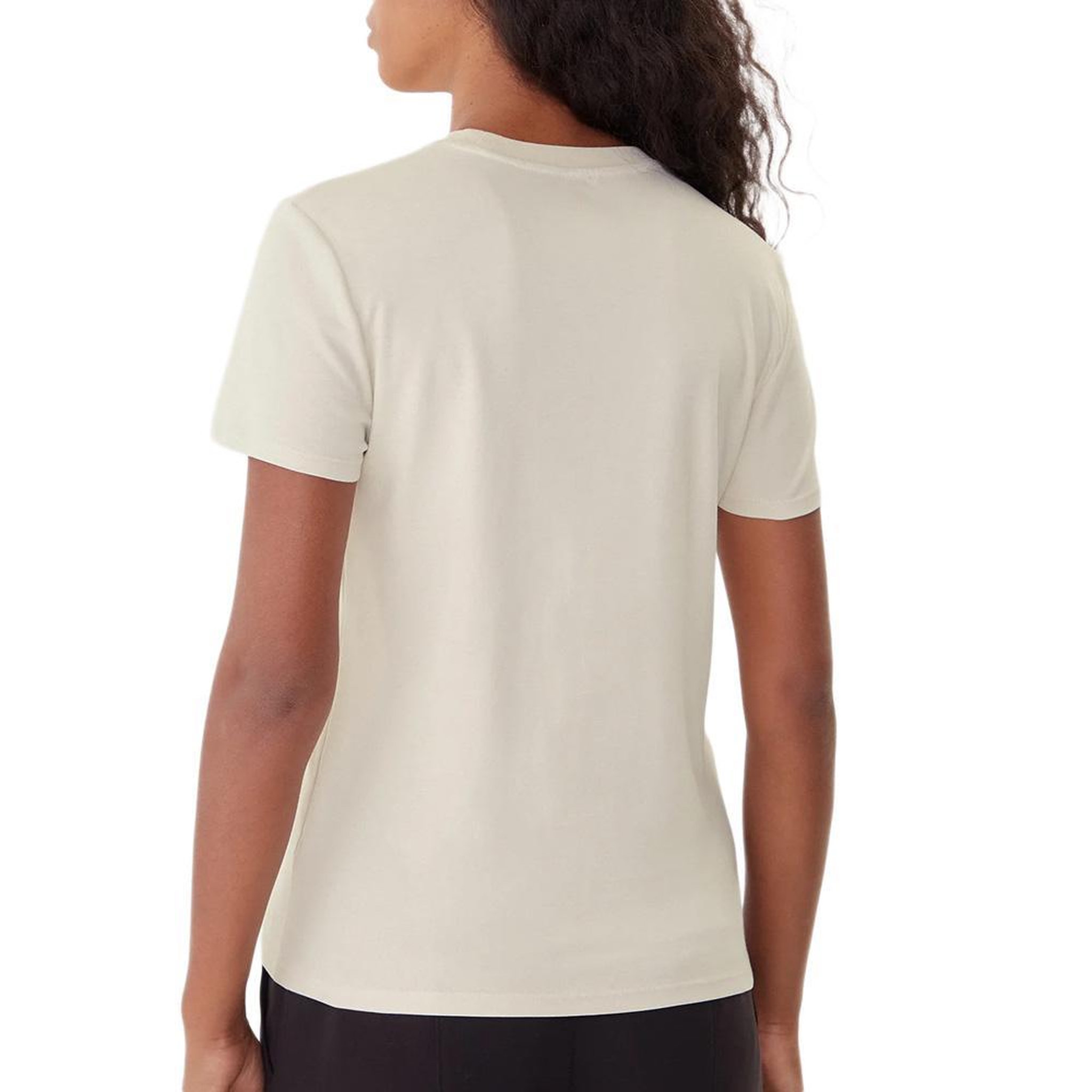Voir la diapositive 2 : CALVIN KLEIN JEANS T-Shirt Beige Femme Calvin Klein Jeans Supima