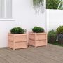 Voir la diapositive 1 : VIDAXL Jardinieres 2 pcs bois massif douglas