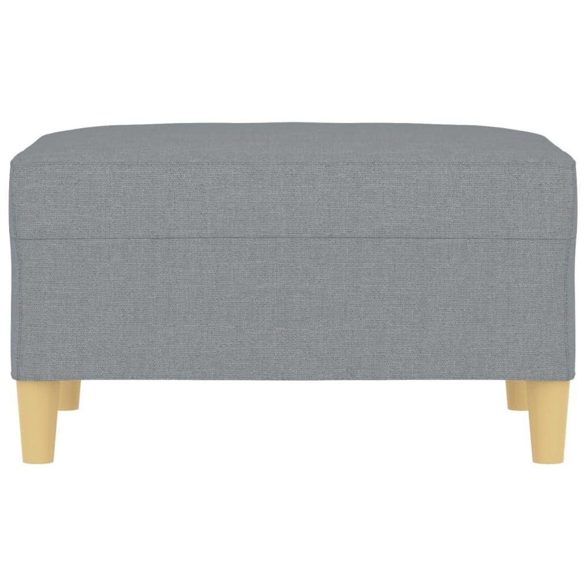 VIDAXL Repose-pied Gris clair 70x55x41 cm Tissu