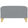 Voir la diapositive 3 : VIDAXL Repose-pied Gris clair 70x55x41 cm Tissu