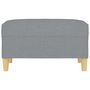 Voir la diapositive 3 : VIDAXL Repose-pied Gris clair 70x55x41 cm Tissu