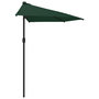 Voir la diapositive 4 : VIDAXL Parasol de balcon avec mat en aluminium Vert 270x144 cm Demi