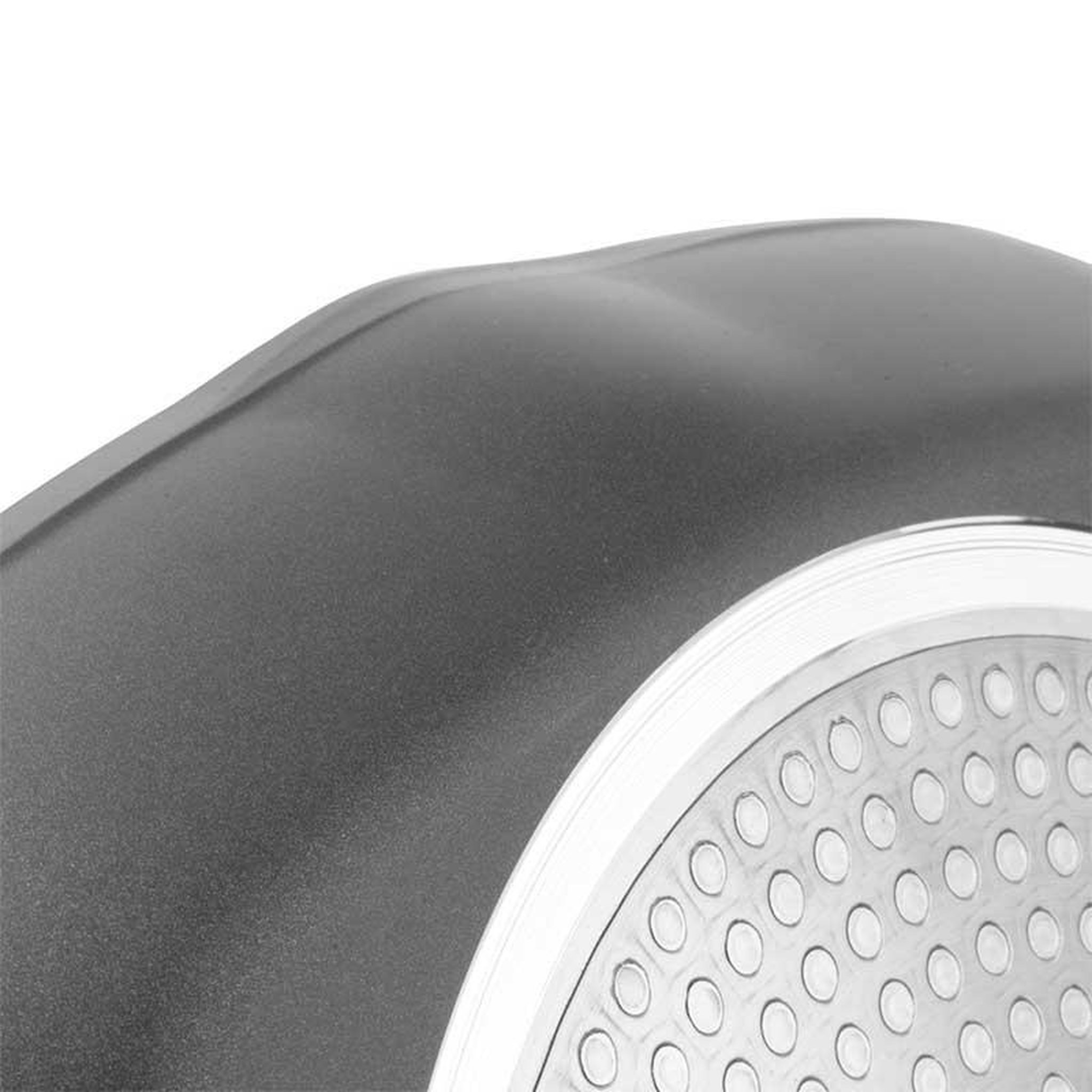 Voir la diapositive 5 : KITCHENCOOK Grill en aluminium forgé anti adhésif 28cm tfi granit in kitchencook