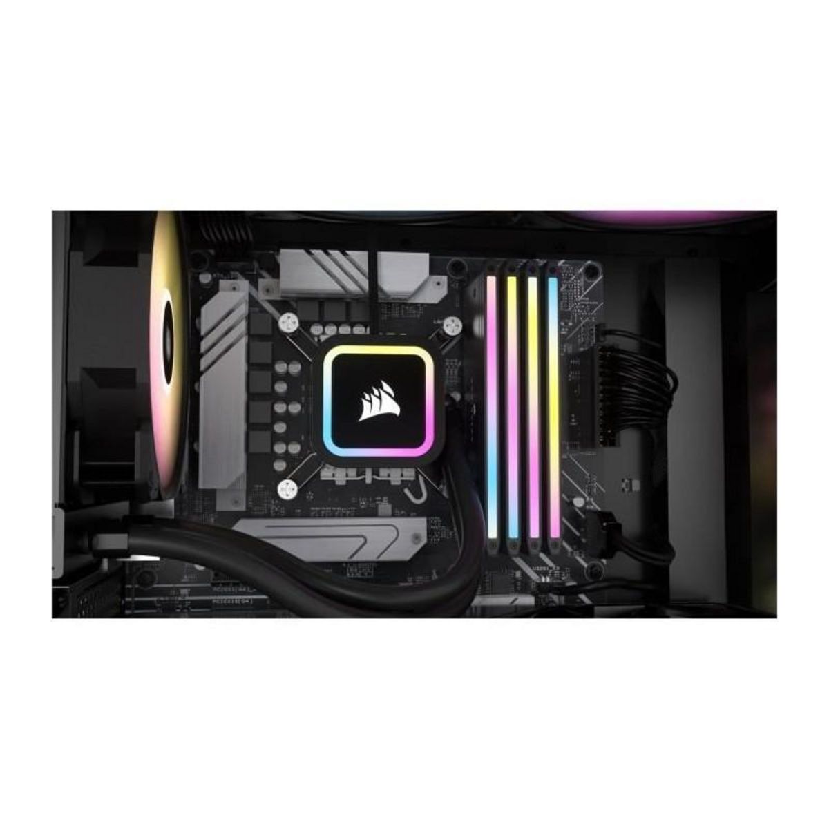 Corsair Mémoire RAM - CORSAIR - Dominator Titanium RGB DDR5 - 64GB 2x32GB DIMM - 6600MT/s - Intel XMP 3.0 - 1.40V - Noir (CMP64GX5M2X66