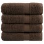 Voir la diapositive 1 : VIDAXL Essuie mains de qualité supérieure SOLUND 4 pcs marron 600 g m²