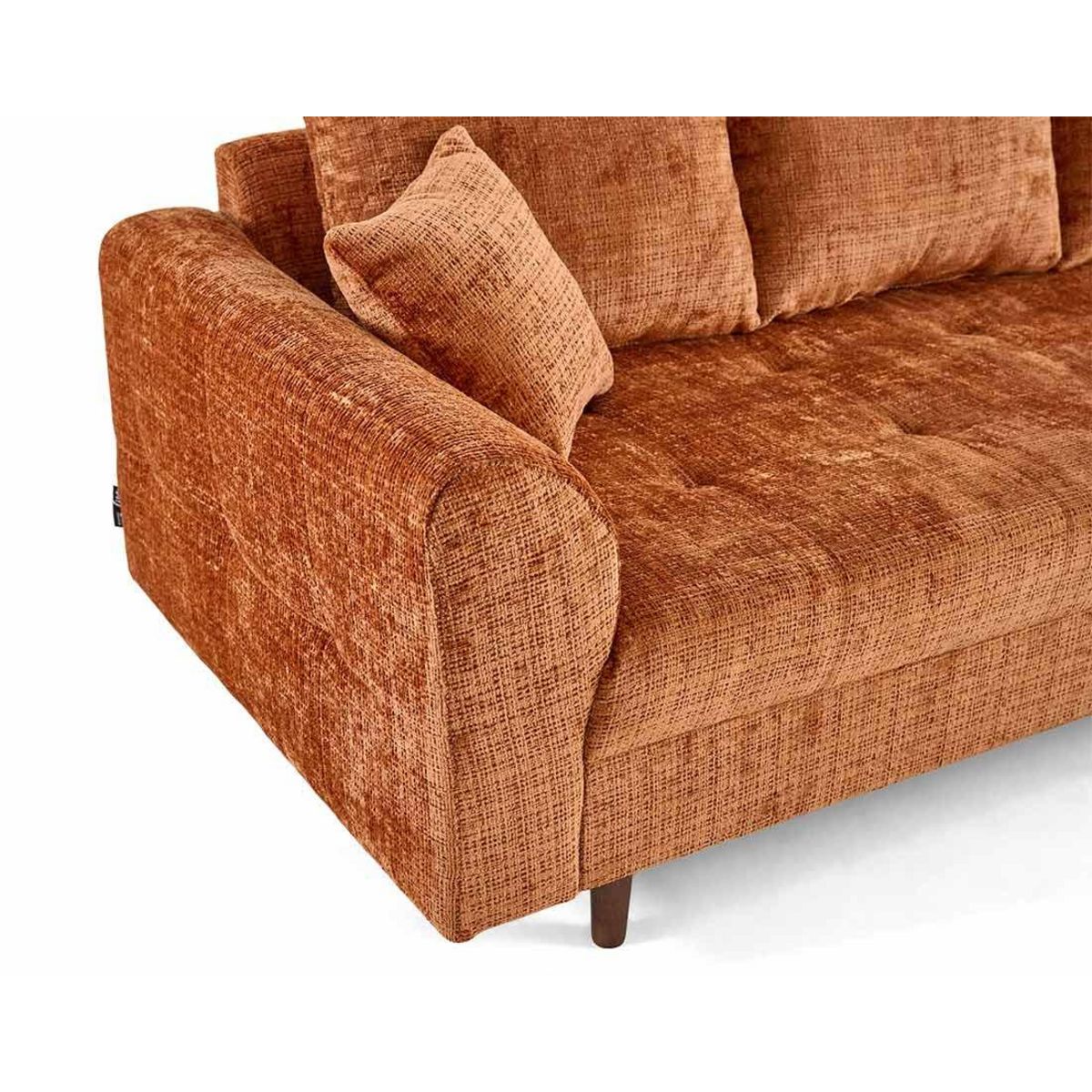 LISA DESIGN Rune - canapé droit 2 places en velours texturé