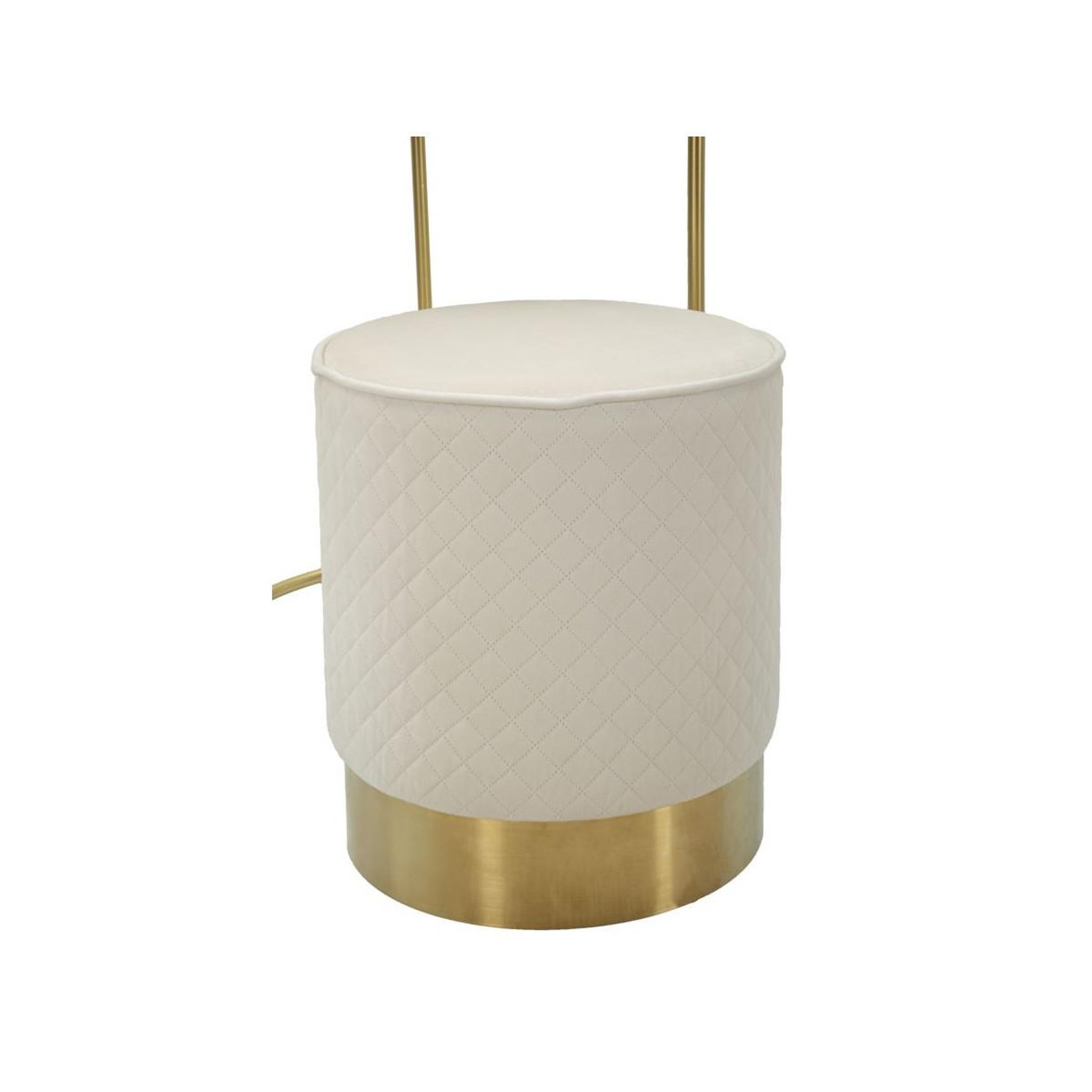 Voir la diapositive 6 : Paris Prix Coiffeuse d'appoint design  vellit  70cm crème & or