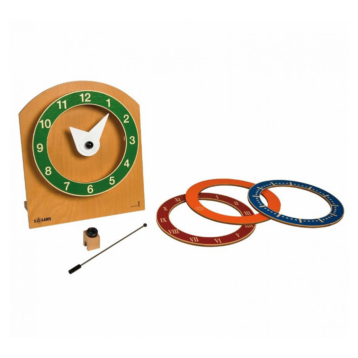 EDUCO Solaris: horloge apprendre l'heure - jeu Montessori