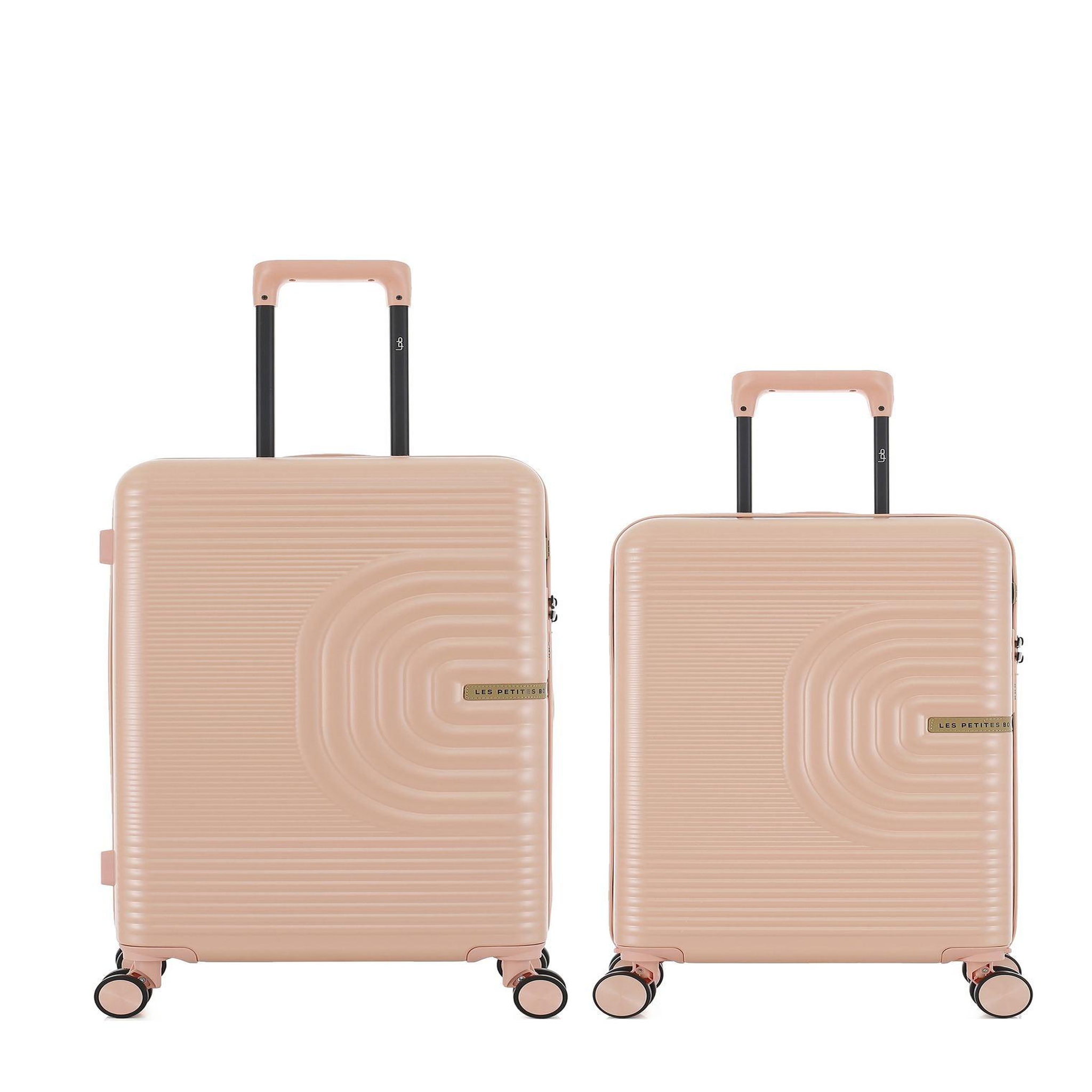 LES P'TITES BOMBES LPB Lot de 2 Valises Rigides Taille Moyenne et Cabine CELIA