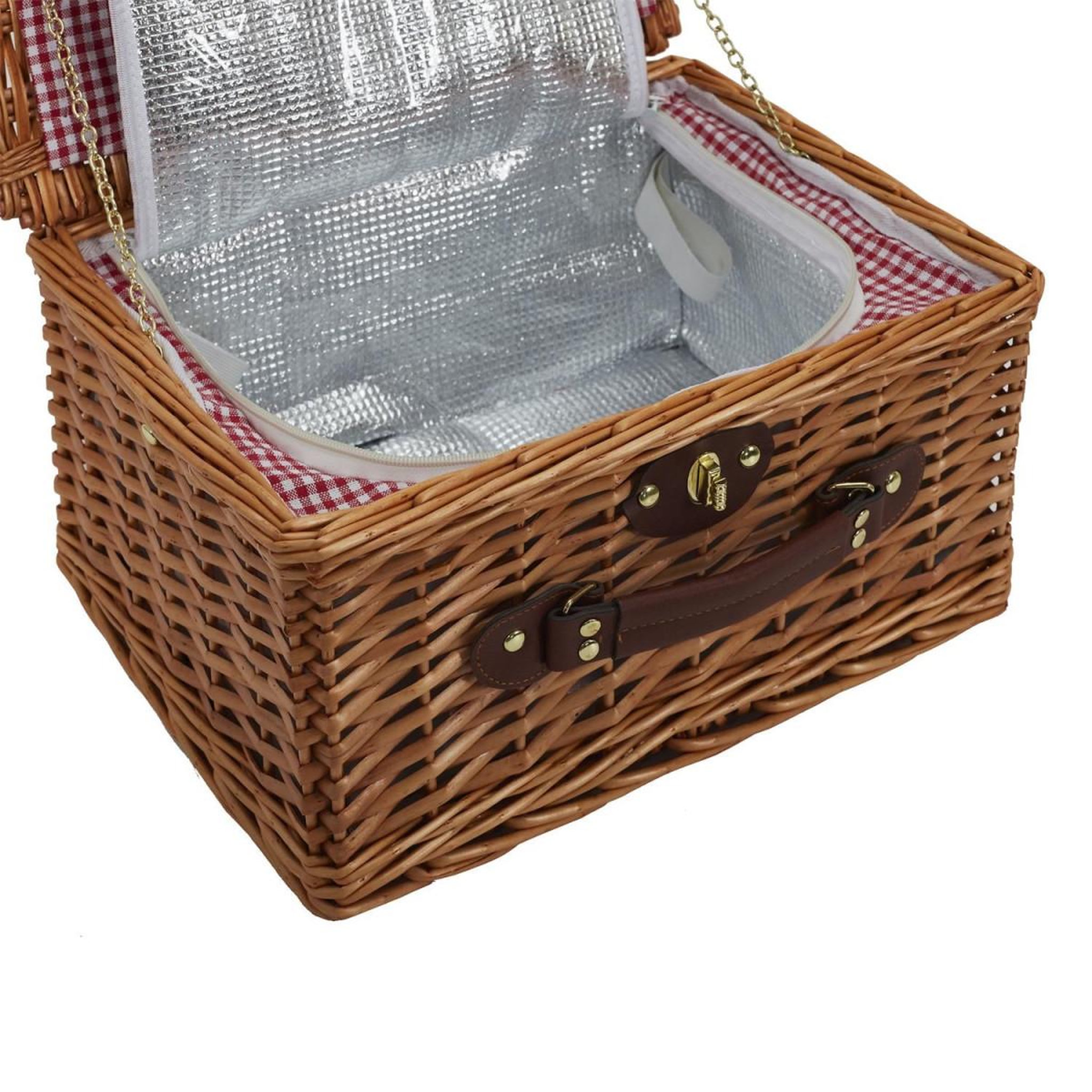 Voir la diapositive 4 : COOK CONCEPT Panier de Pique-Nique  4 Personnes  38cm Naturel