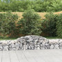 Voir la diapositive 1 : VIDAXL Paniers a gabions arques 3 pcs 300x50x40/60 cm fer galvanise