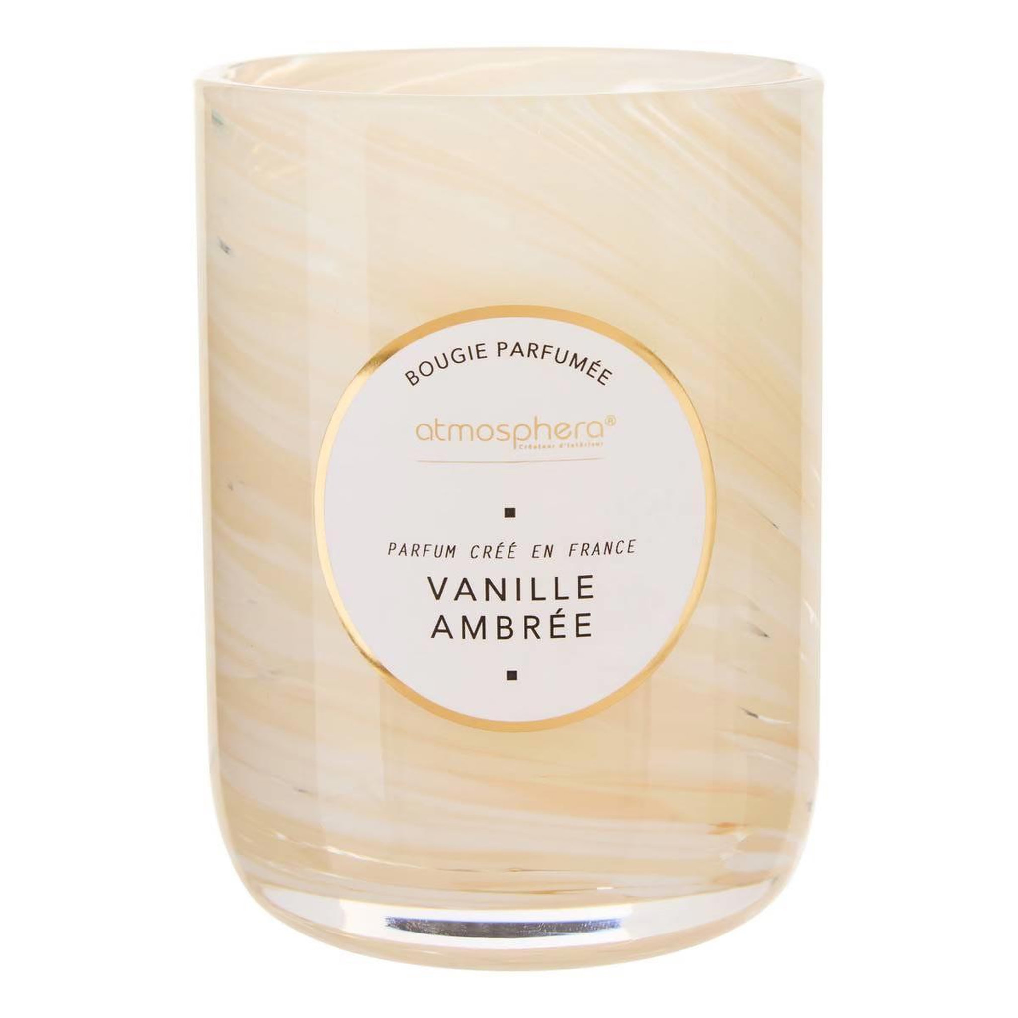 ATMOSPHERA Bougie Parfumée Design  Wavy  275g Vanille Ambrée