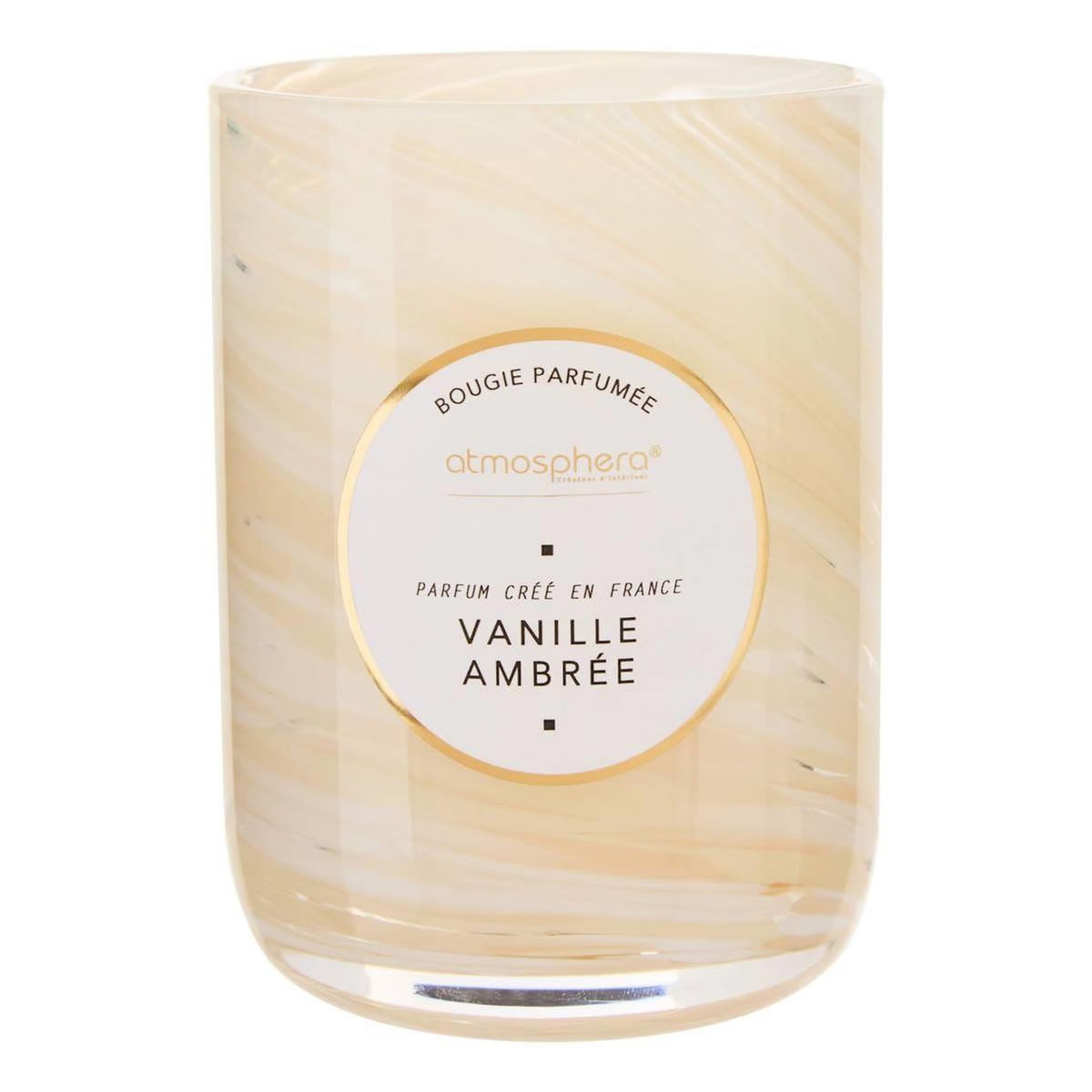 ATMOSPHERA Bougie Parfumée Design  Wavy  275g Vanille Ambrée