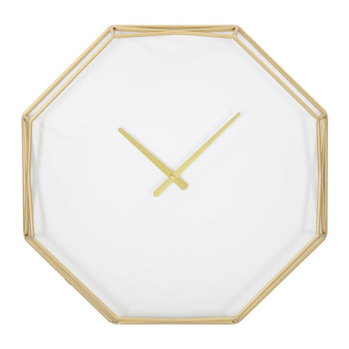 Paris Prix Horloge Murale en Métal  Goldy Octogonal  56cm Or