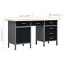 Voir la diapositive 6 : VIDAXL Etabli Noir 160x60x85 cm Acier