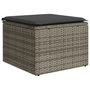 Voir la diapositive 5 : VIDAXL Salon de jardin avec coussins 10 pcs gris resine tressee