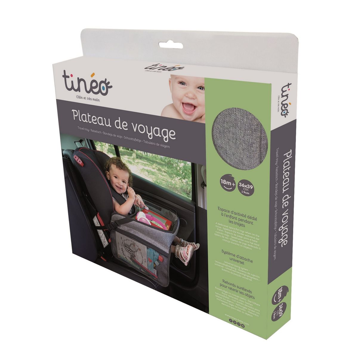 TINEO Plateau de voyage pour enfant