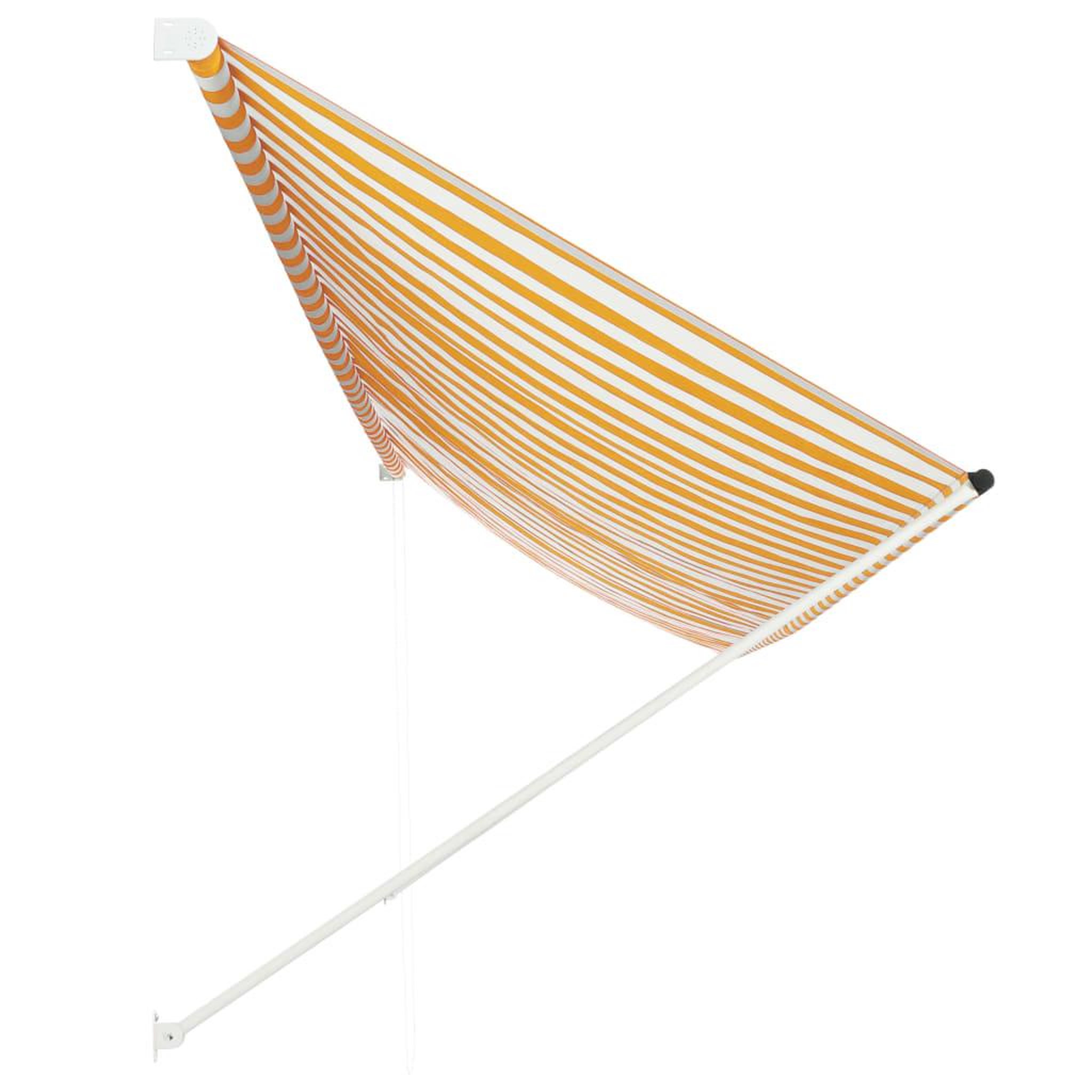 Voir la diapositive 3 : VIDAXL Auvent retractable 400x150 cm Jaune et blanc