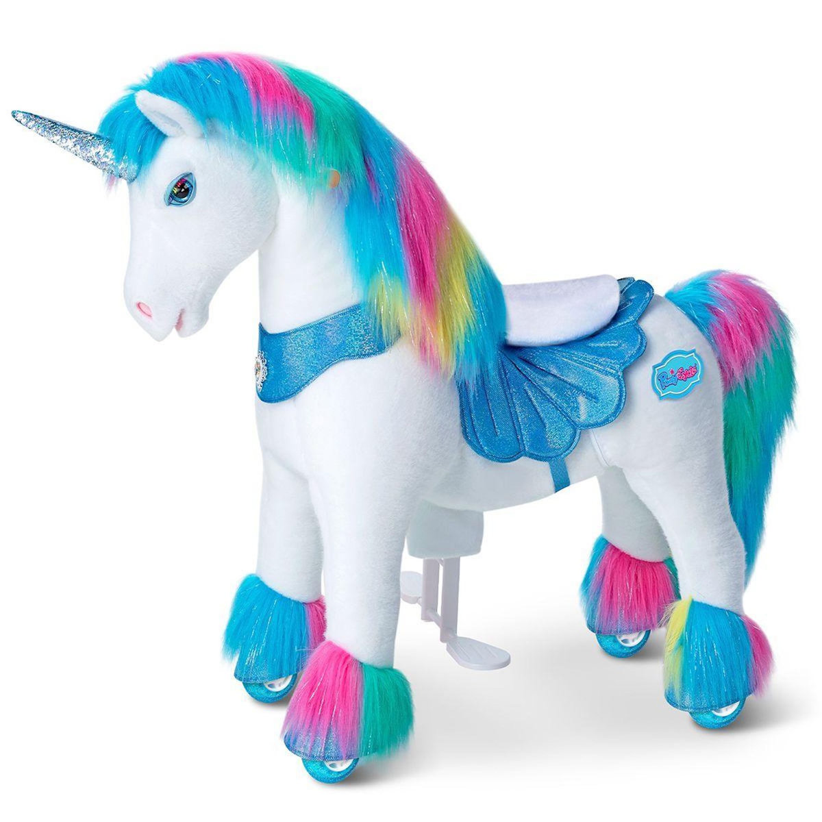 Ponycycle Cheval Porteur Enfant Modele Y - arc-en-ciel