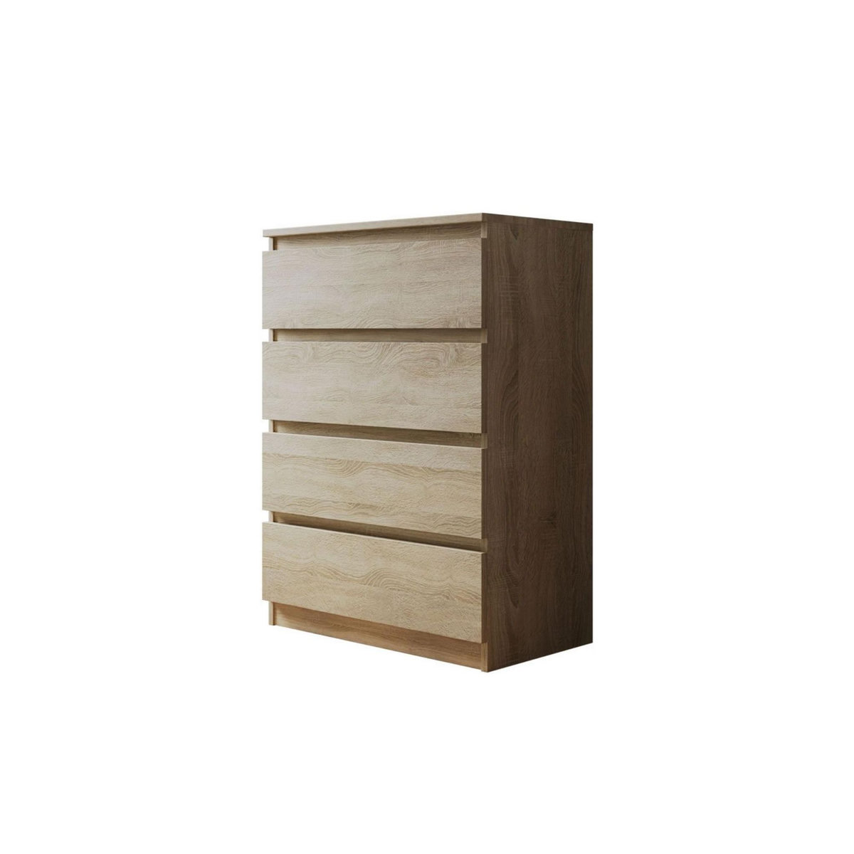 BEST MOBILIER Celia - commode 4 tiroirs - effet bois - 70 cm - style contemporain