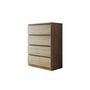 Voir la diapositive 2 : BEST MOBILIER Celia - commode 4 tiroirs - effet bois - 70 cm - style contemporain