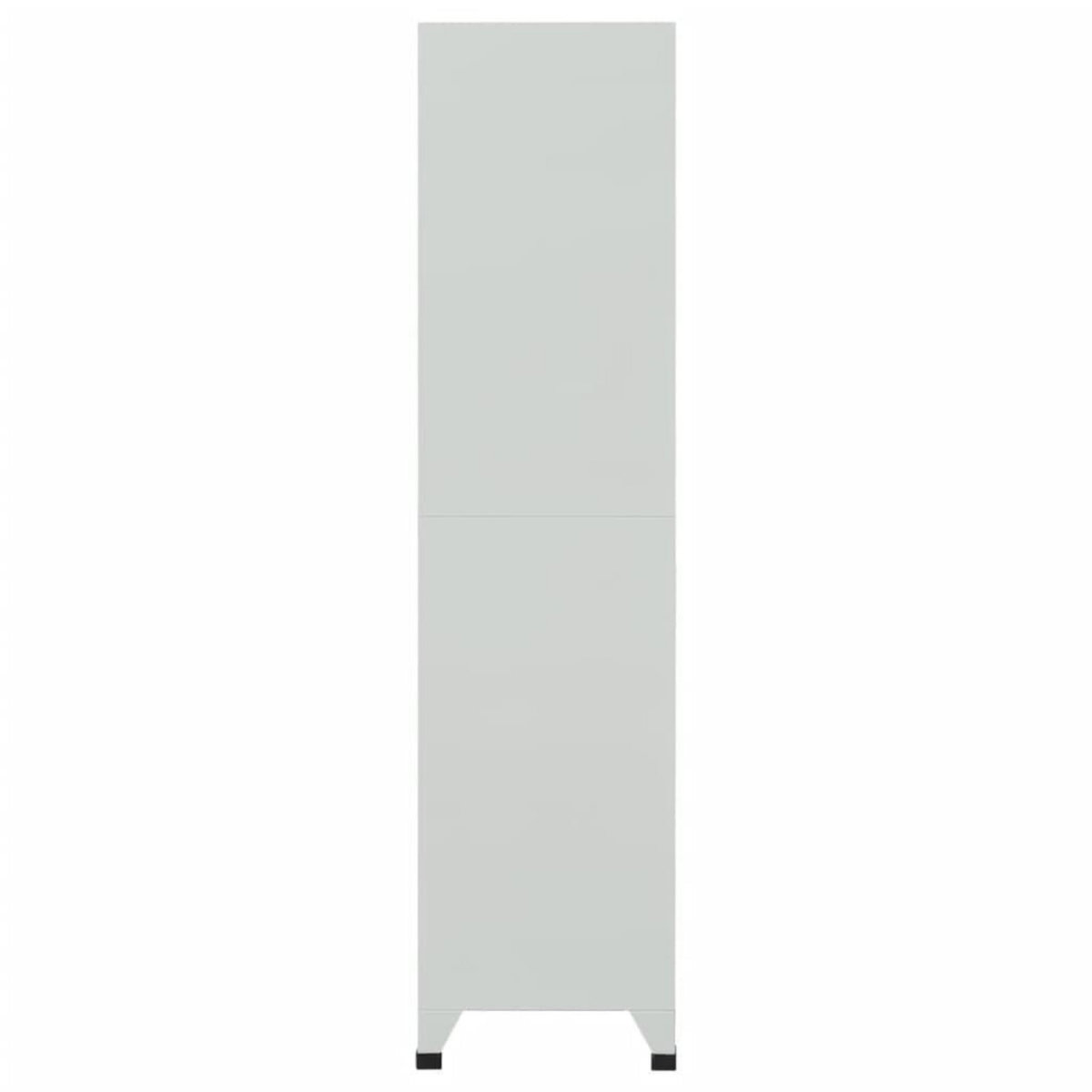 VIDAXL Armoire a casier avec 6 compartiments Acier 90x45x180 cm Gris
