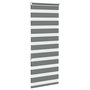Voir la diapositive 4 : VIDAXL Store zebre gris fonce largeur du tissu 55,9 cm polyester